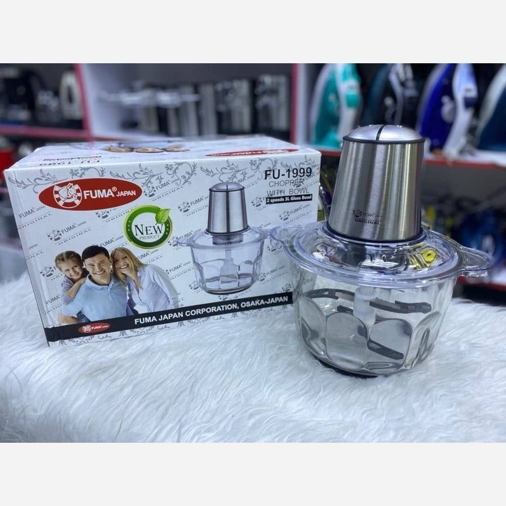 خردکن 3 لیتری 6 تیغه فوما مدل FU-1999 توان 1200 وات کاسه شیشه ای