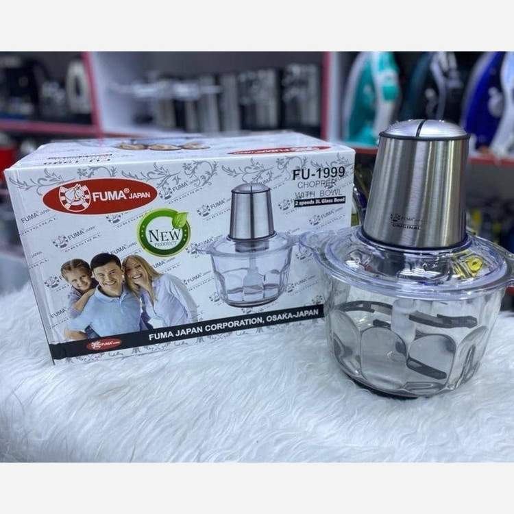خردکن 3 لیتری 6 تیغه فوما مدل FU-1999 توان 1200 وات کاسه شیشه ای